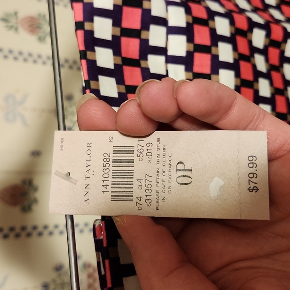 Ann Taylor NWT Size 0P multi color skirt - Picture 2 of 2